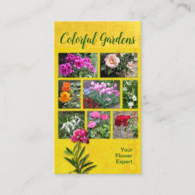 Colourful Gardens Business Card (Front)