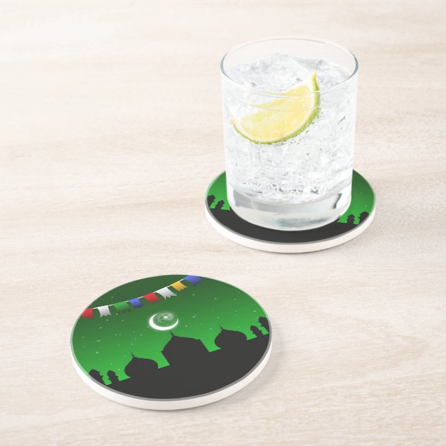 Colourful Garland with Mosque Coaster (Side)
