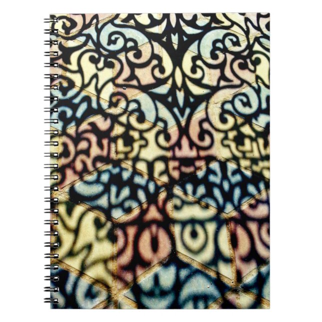 Colourful Gate Shadows Notebook (Front)