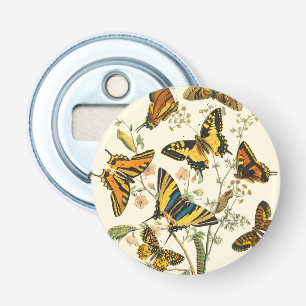 Colourful Gathering of Butterflies and Bottle Opener