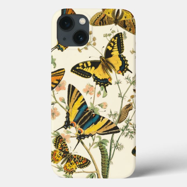 Colourful Gathering of Butterflies and Case-Mate iPhone Case (Back)