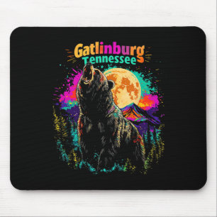 Colourful Gatlinburg Tennessee Mountains Bear Hiki Mouse Mat