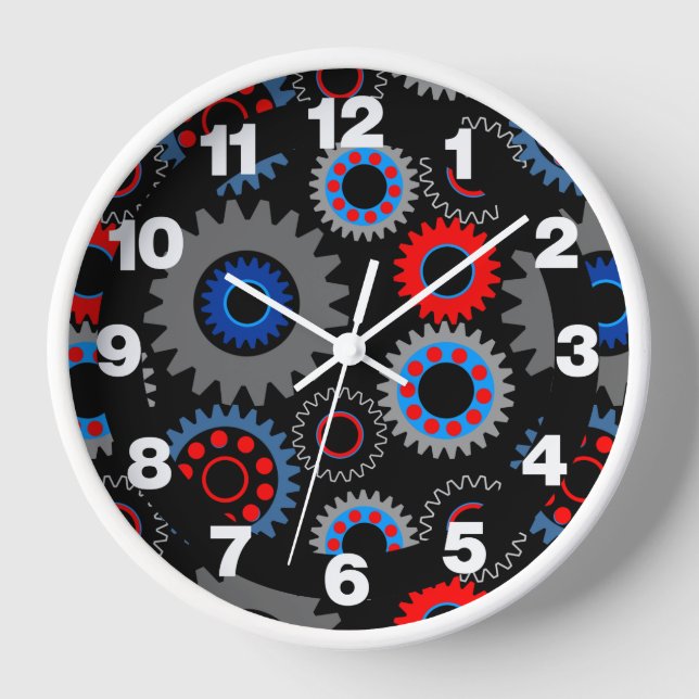 Colourful Gears Clock (Front)