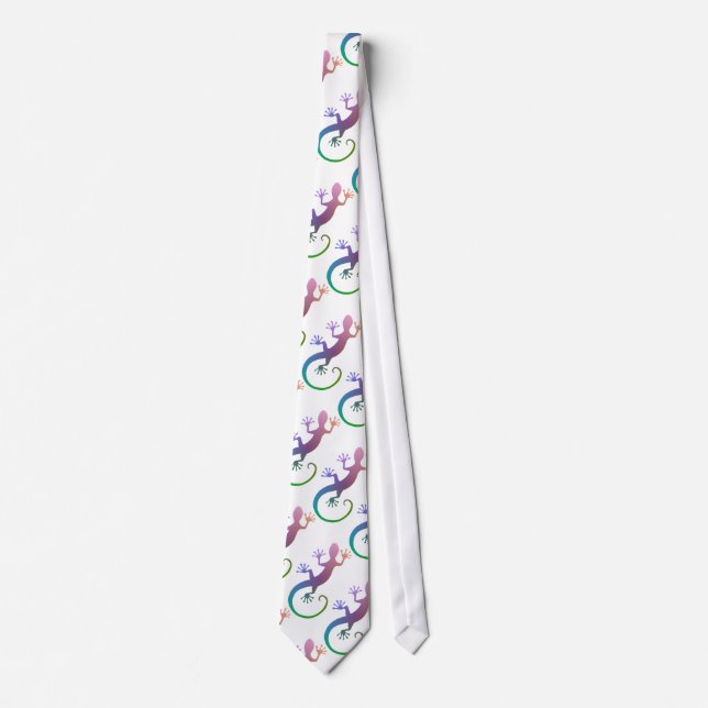 Colourful Gecko Tie (Front)