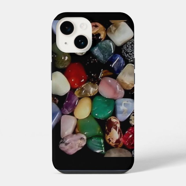 Colourful Gem Stones  iPhone Case (Back)