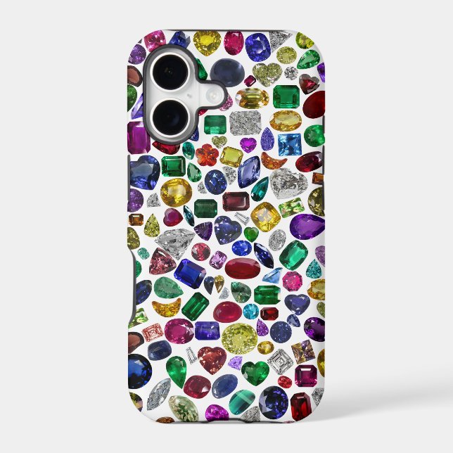 Colourful Gemstone & Diamond Pattern (Back)