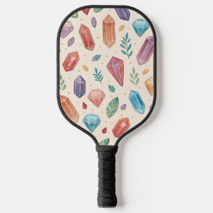 Colourful Gemstone Pattern (2) Pickleball Paddle