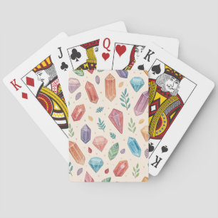 Colourful Gemstone Pattern (2) Playing Cards