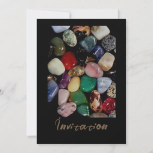 Colourful Gemstones Invitation