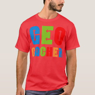 Colourful Geocacher Arrows T-Shirt