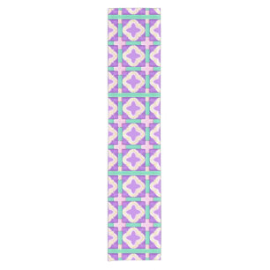 Colourful Geometric Abstract Art Short Table Runner