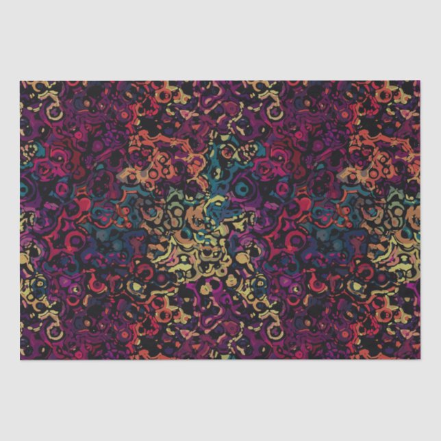 Colourful geometric abstract bath  tissue paper (Front)