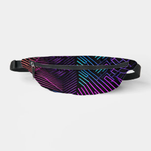 Colourful Geometric Abstract Bum Bags