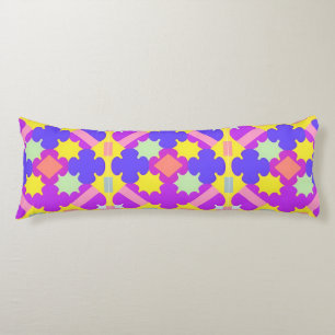 Colourful Geometric Abstract Design Body Cushion