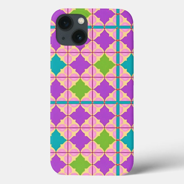 Colourful Geometric Abstract Design Case-Mate iPhone Case (Back)