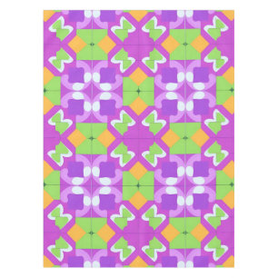 Colourful Geometric Abstract Design Tablecloth