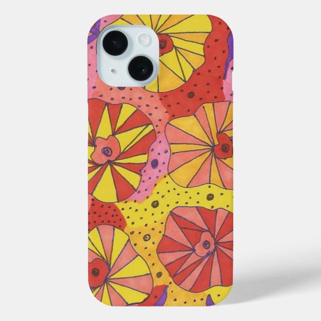 Colourful Geometric Abstract iPhone X Case (Back)