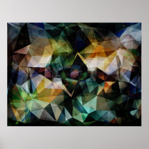 Colourful Geometric Abstract Poster