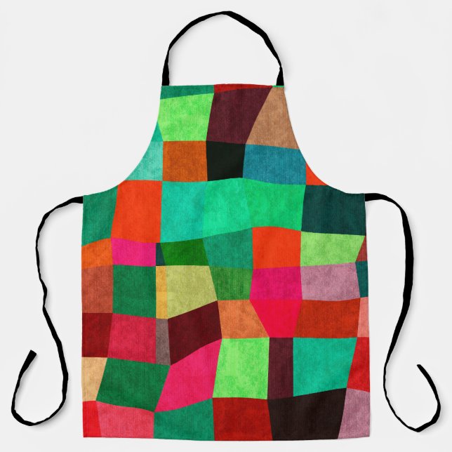 Colourful Geometric: Abstract Seamless Texture Apron (Front)
