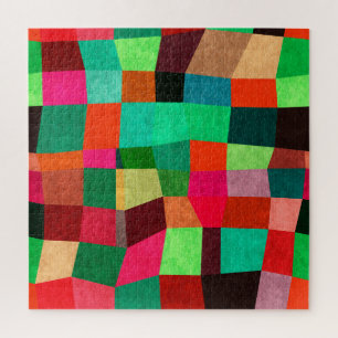 Colourful Geometric: Abstract Seamless Texture Jigsaw Puzzle