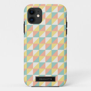 Colourful Geometric Abstract Triangle Modern iPhone 11 Case