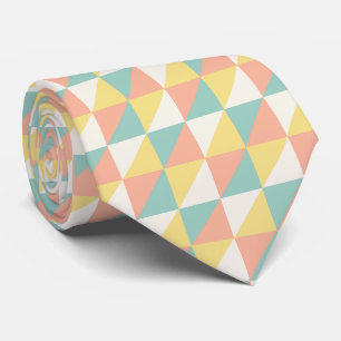 Colourful Geometric Abstract Triangles Pattern Tie