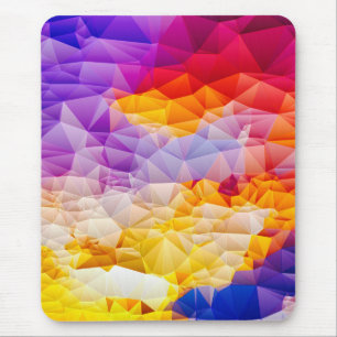 Colourful Geometric Abstract Wall Art Mouse Mat