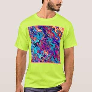 Colourful Geometric Abstractions Pattern T-Shirt
