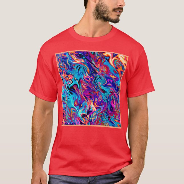 Colourful Geometric Abstractions Pattern T-Shirt (Front)