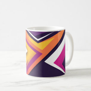 Colourful Geometric Arrow Design Coffee Mug