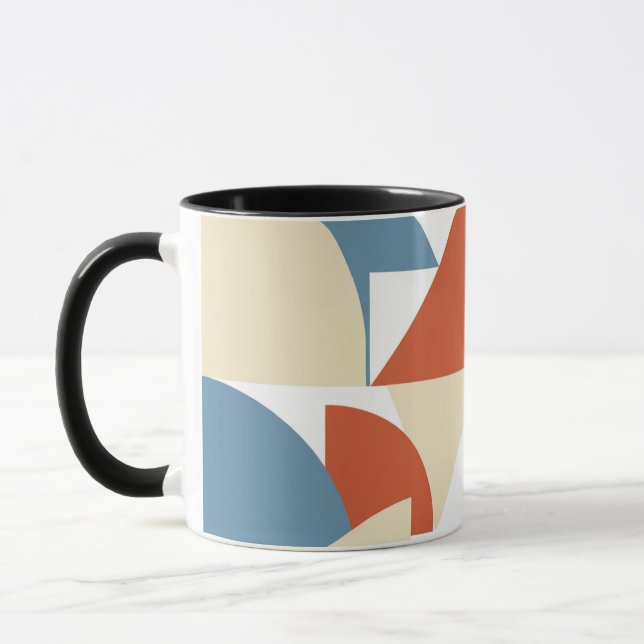 Colourful Geometric Art Mug (Left)