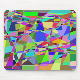 Colourful Geometric Background Mouse Mat