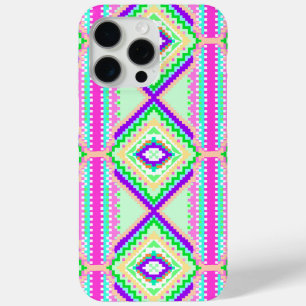 Colourful Geometric Boho Pattern iPhone 15 Pro Max Case
