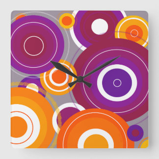 Colourful geometric clock