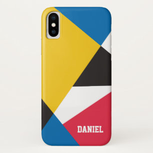 Colourful Geometric Design iPhone X Case