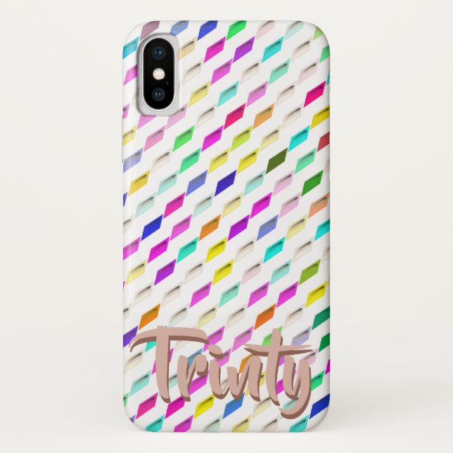 Colourful Geometric design cell phone case (Back)