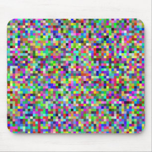 colourful geometric design mouse mat