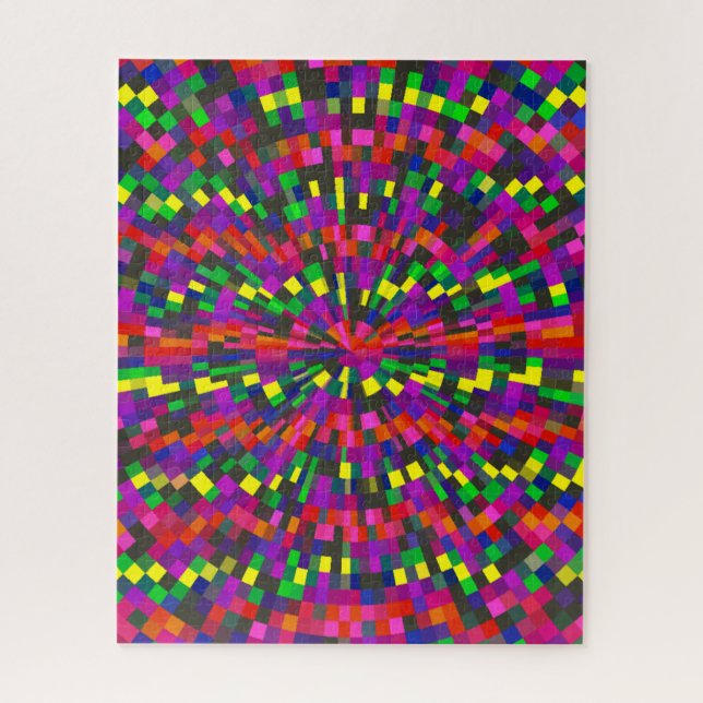 Colourful Geometric Difficult Jigsaw Puzzle (Vertical)
