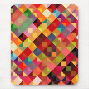 Colourful Geometric Fine Art Mouse Mat