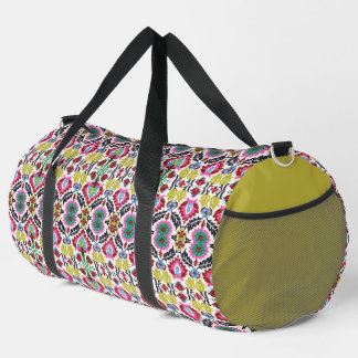 Colourful Geometric Floral Pattern Bright Pattern Duffle Bag