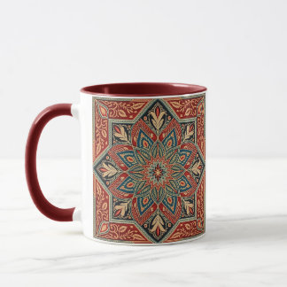 Colourful Geometric Floral Pattern for Art & cup 