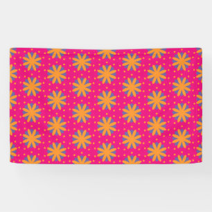 Colourful Geometric Flower Design Banner