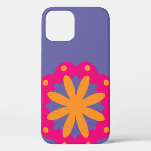 Colourful Geometric Flower Design iPhone 12 Pro Case