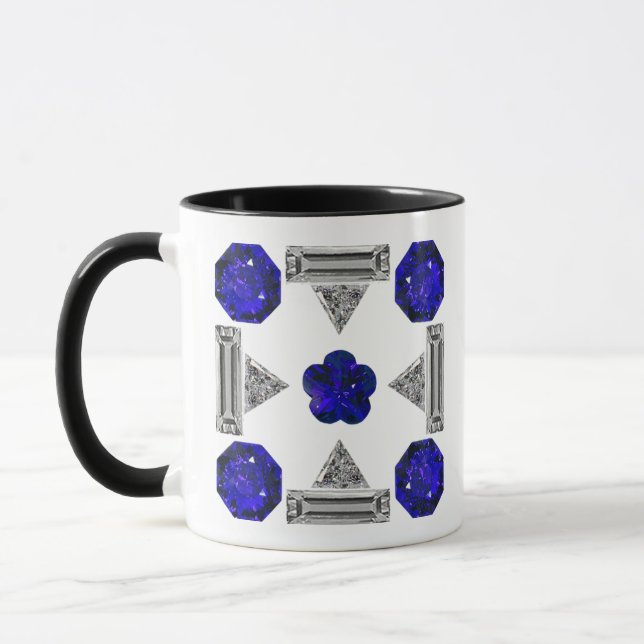 Colourful Geometric Forms Mug (Left)