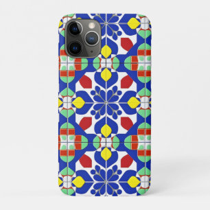 Colourful Geometric Inspired Floral Pattern iPhone 11 Pro Case