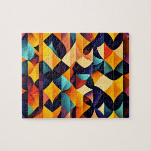 Colourful Geometric Jigsaw Puzzle