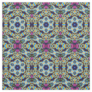 Colourful Geometric Kaleidoscope Fabric