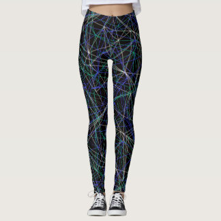 Colourful Geometric Lines Leggings