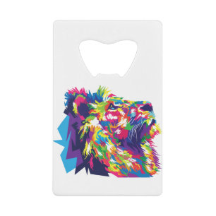 Colourful Geometric Lion