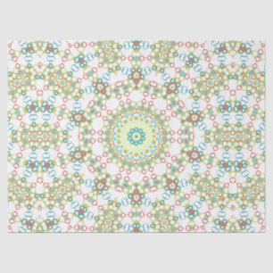 Colourful Geometric Mandala Pattern Tissue Paper
